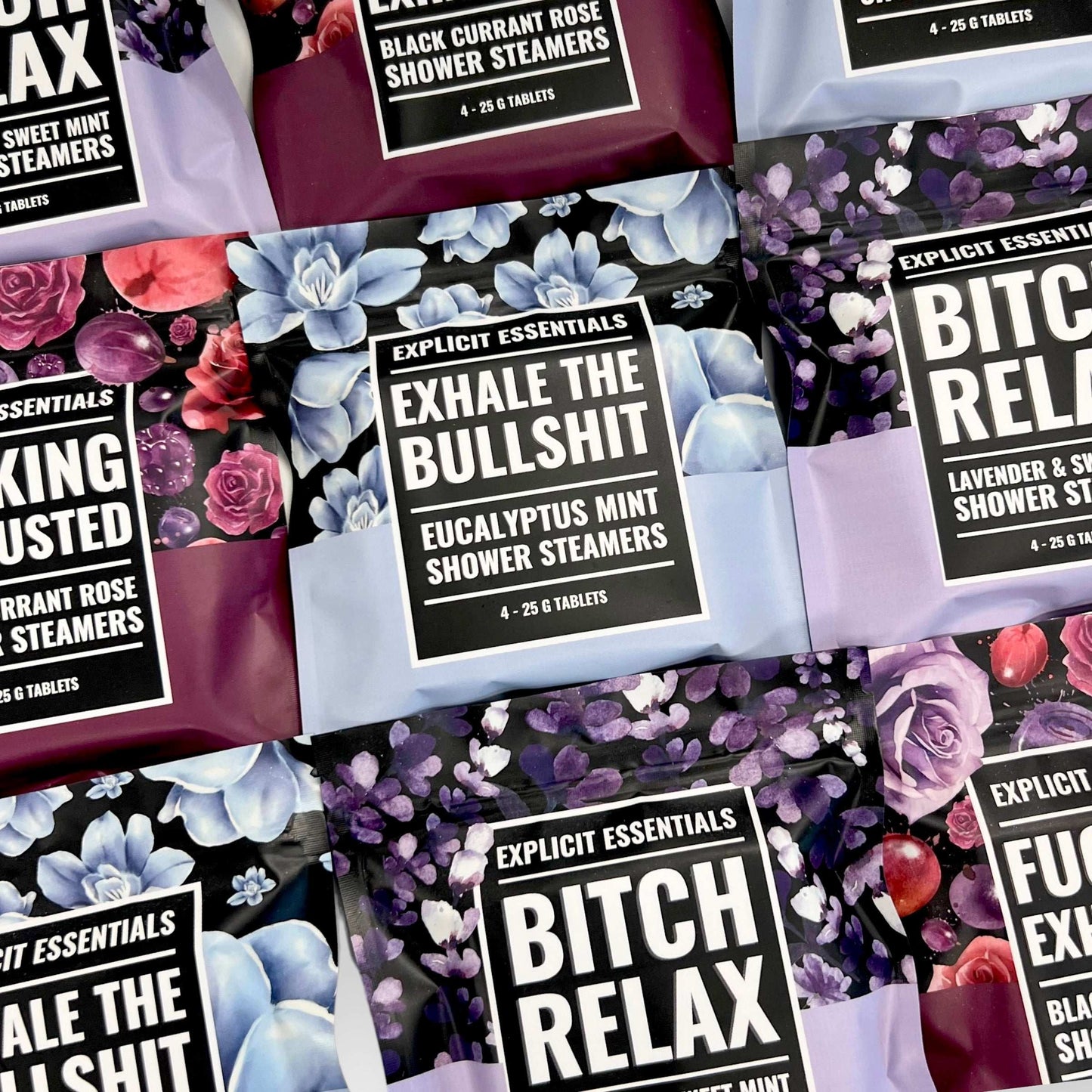 Fucking Exhausted Shower Steamer Trio Set