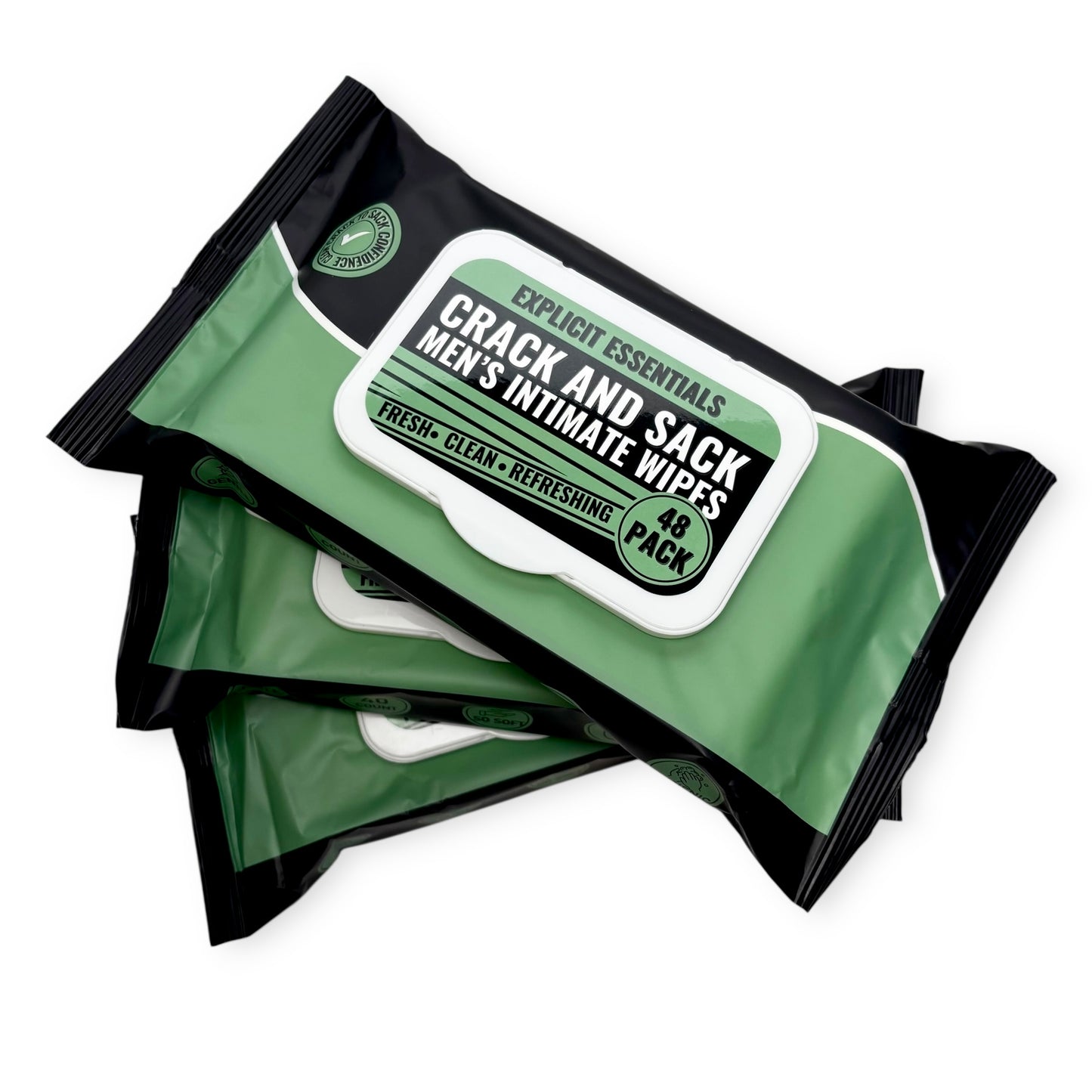 Crack & Sack Men's Wet Wipes - 3 Pack