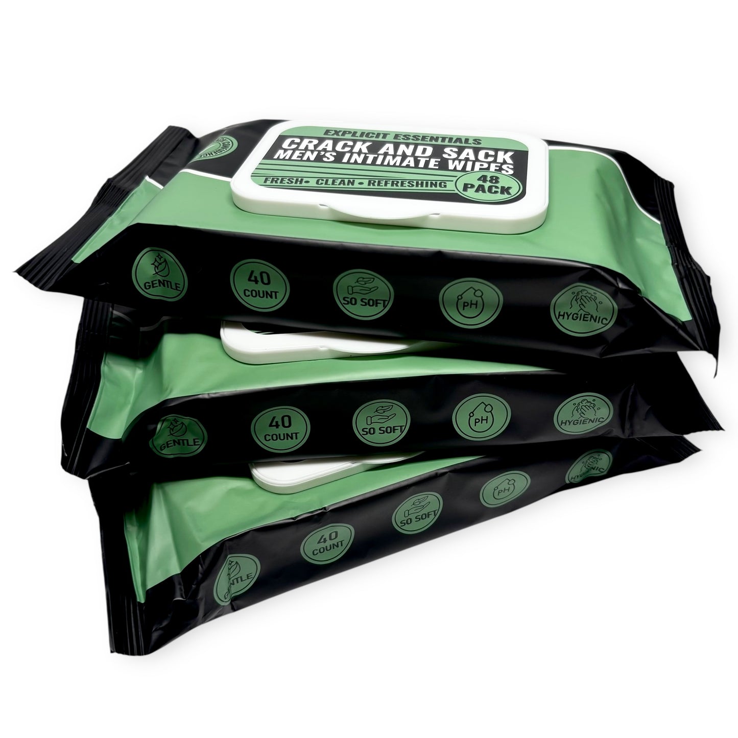 Crack & Sack Men's Wet Wipes - 3 Pack