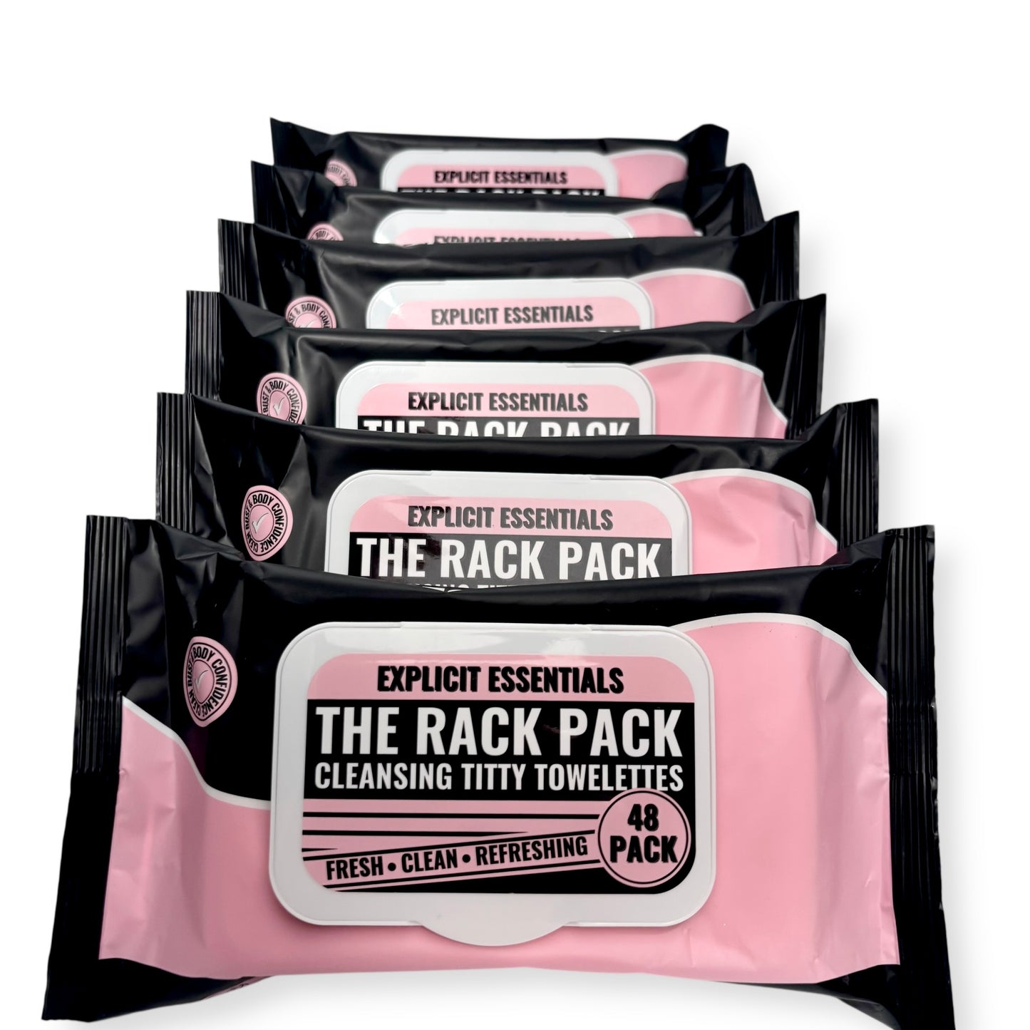 The Rack Pack Titty Towelettes - 3 Pack