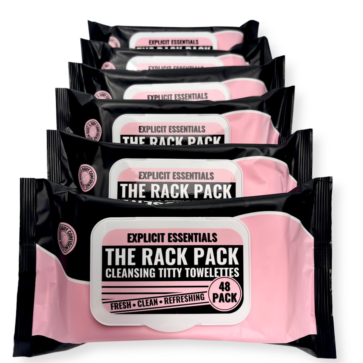 The Rack Pack Titty Towelettes - 3 Pack