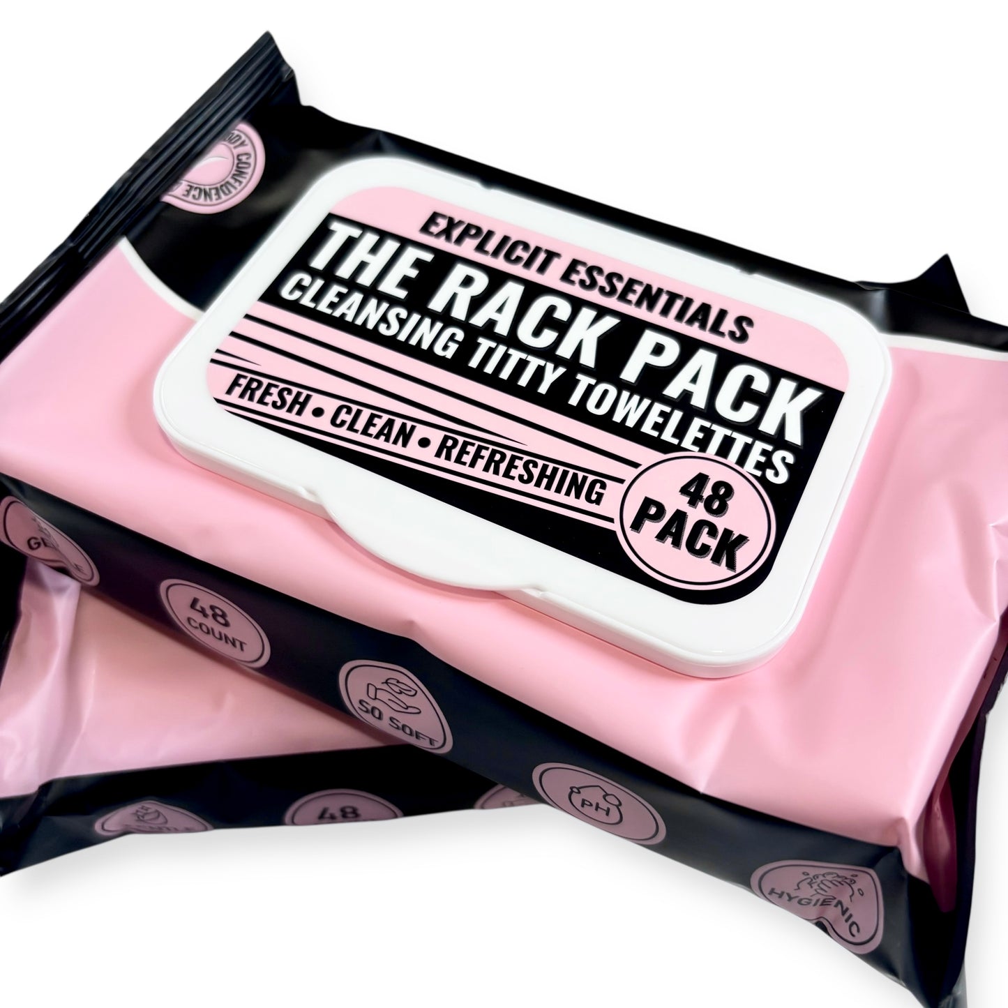 The Rack Pack Titty Towelettes - 3 Pack