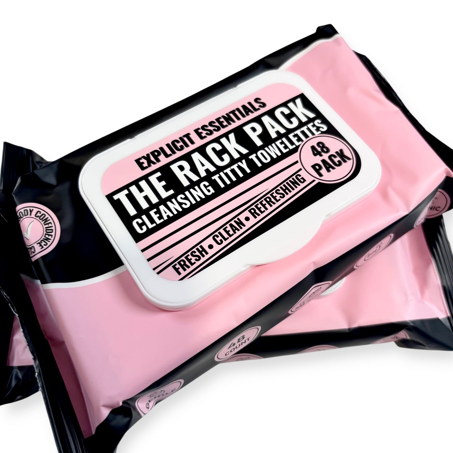 The Rack Pack Titty Towelettes - 3 Pack