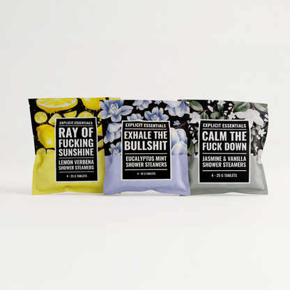 Exhale The Bullshit Shower Steamer Gift Set