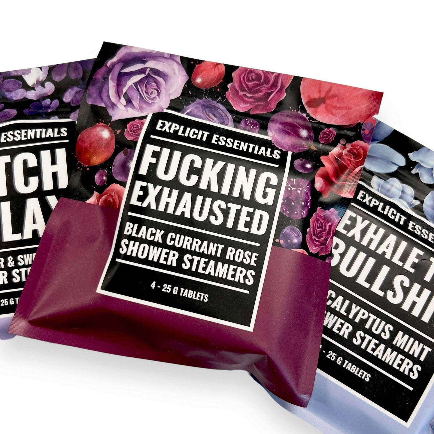 Fucking Exhausted Shower Steamer Trio Set