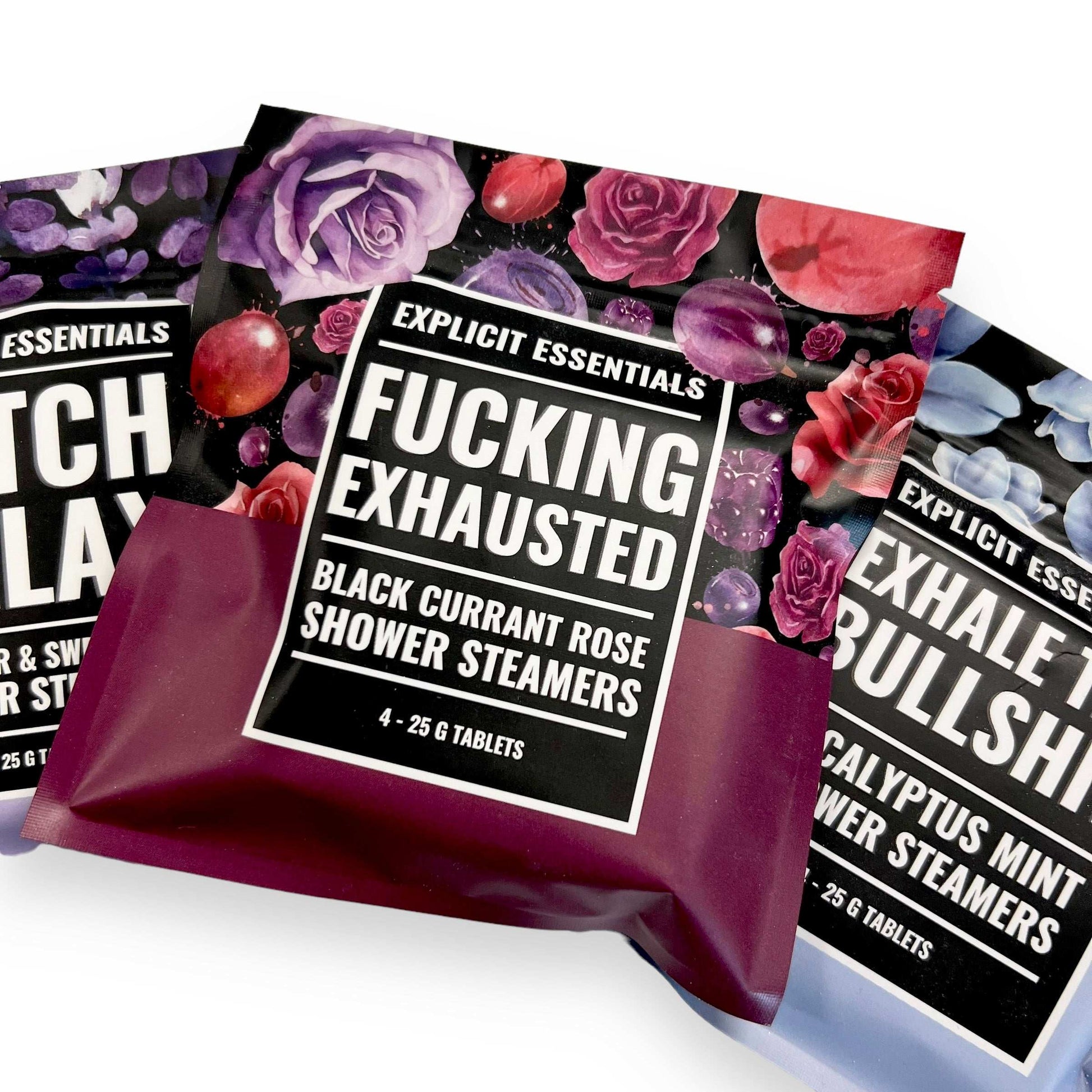 Fucking Exhausted Shower Steamer Trio Set