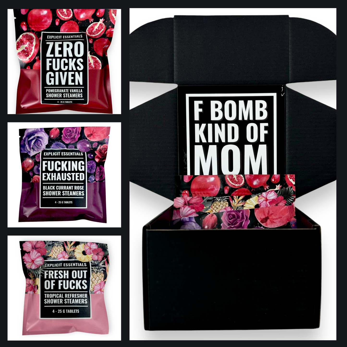 F Bomb Mom Shower Steamer Gift Box Set