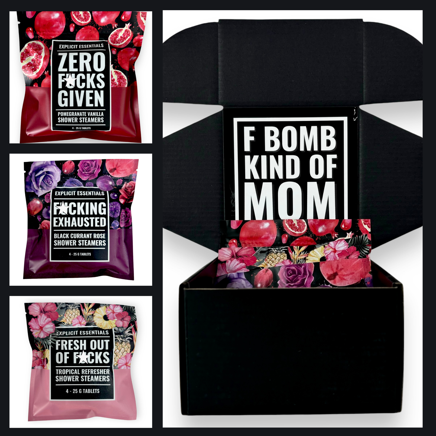F Bomb Mom Shower Steamer Gift Box Set