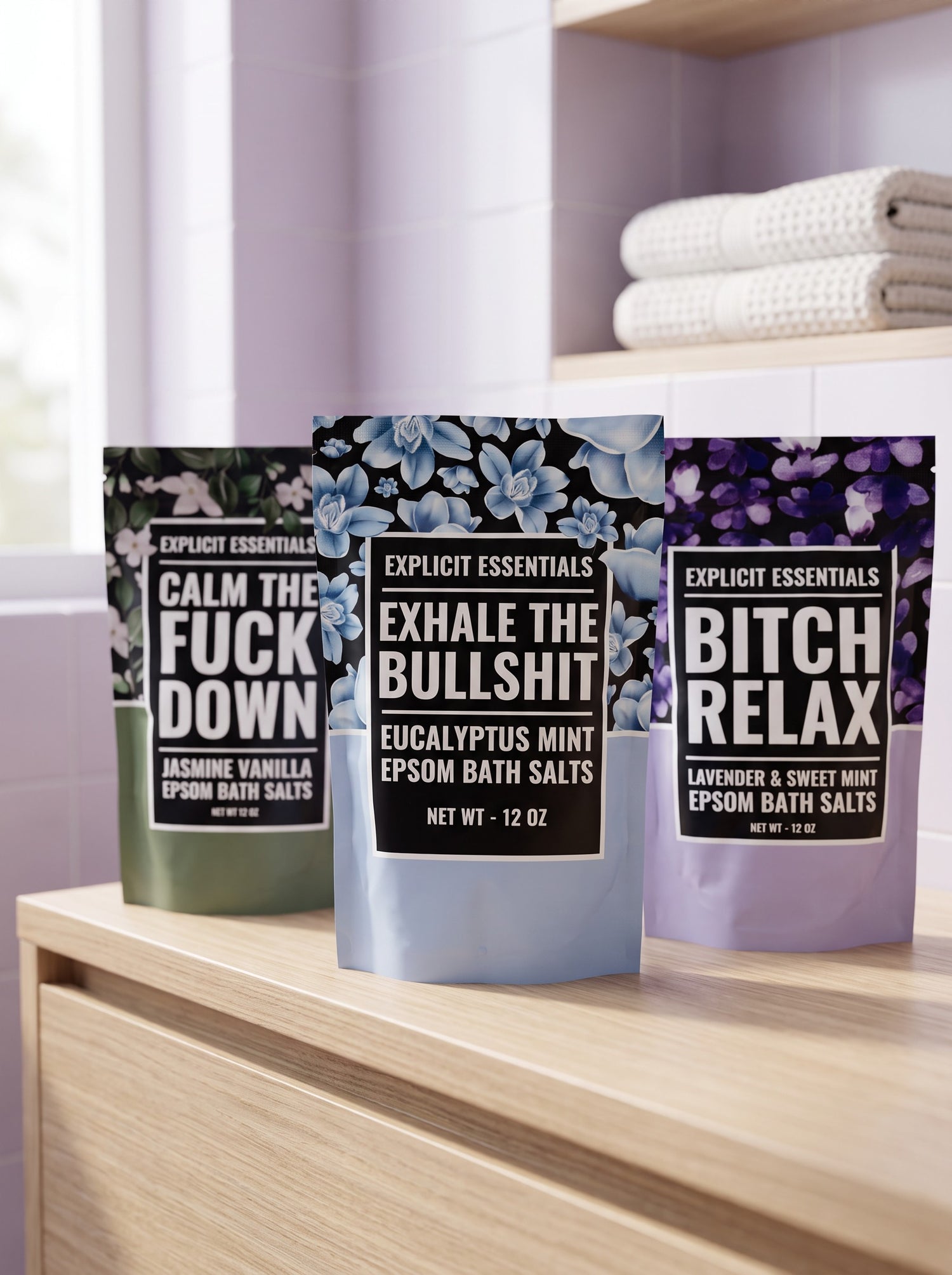Calming Bath Salt Gift Set
