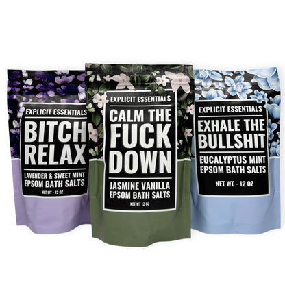 Calming Bath Salt Trio Gift Set