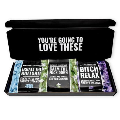 Calming Shower Steamer Puck Gift Box Set