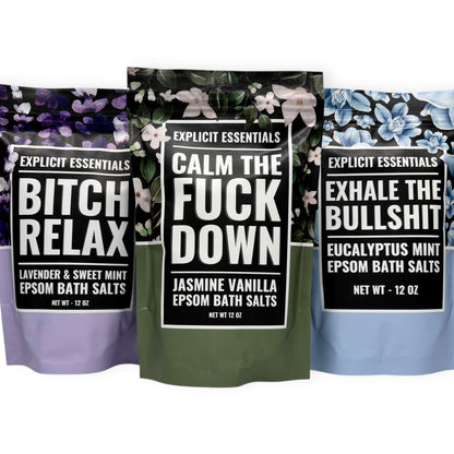 Calming Bath Salt Trio Gift Set
