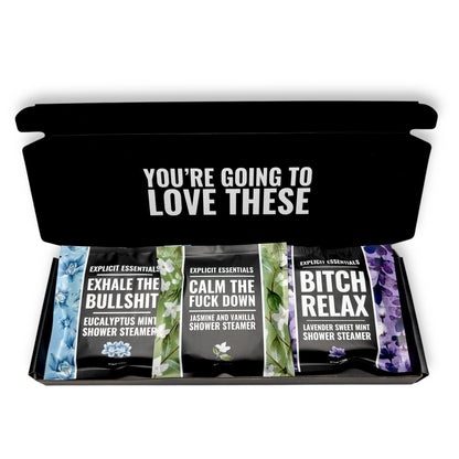 Calming Shower Steamer Puck Gift Box Set