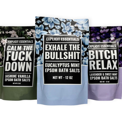 Calming Bath Salt Trio Gift Set