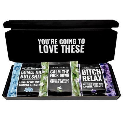Calming Shower Steamer Puck Gift Box Set