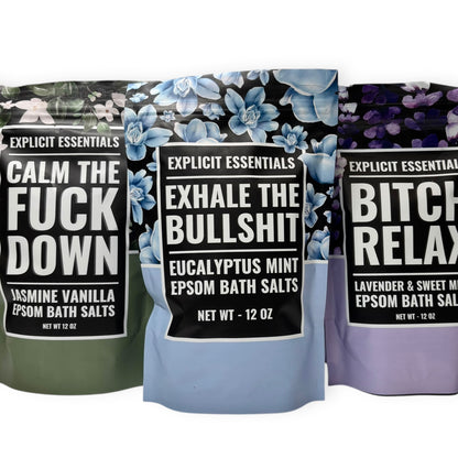 Calming Bath Salt Trio Gift Set