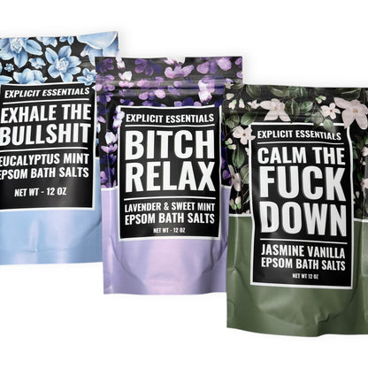 Calming Bath Salt Trio Gift Set