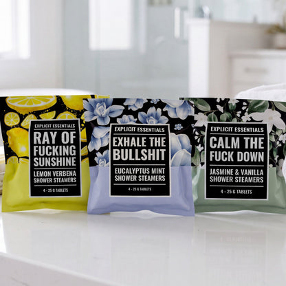 Exhale The Bullshit Shower Steamer Gift Set