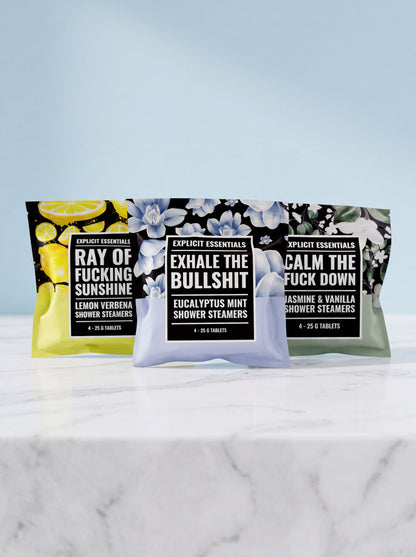Exhale The Bullshit Shower Steamer Gift Set