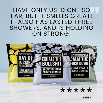 Exhale The Bullshit Shower Steamer Gift Set