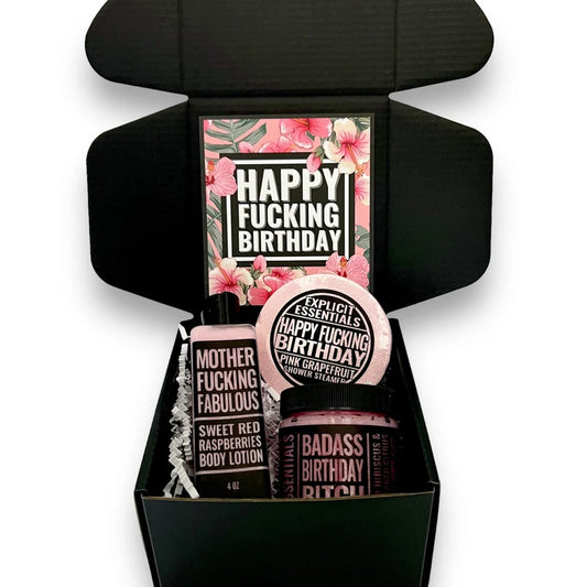 Happy Fucking Birthday Gift Box - Pink