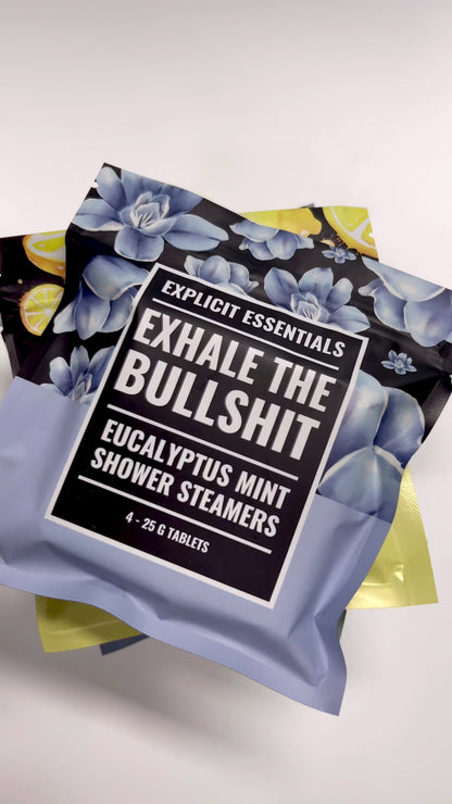 Exhale The Bullshit Shower Steamer Trio Set
