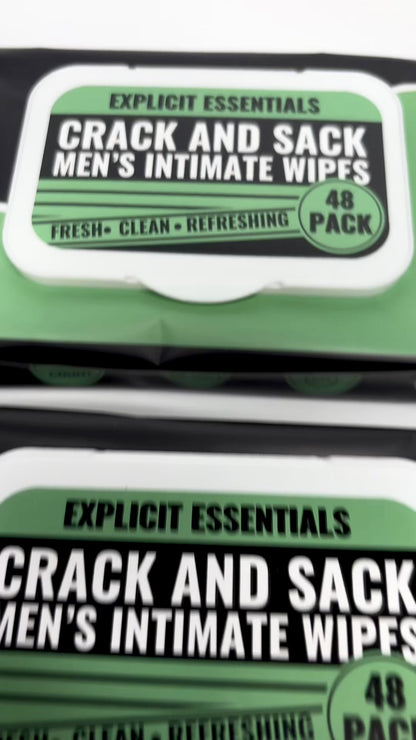 Crack & Sack Men's Wet Wipes - 3 Pack
