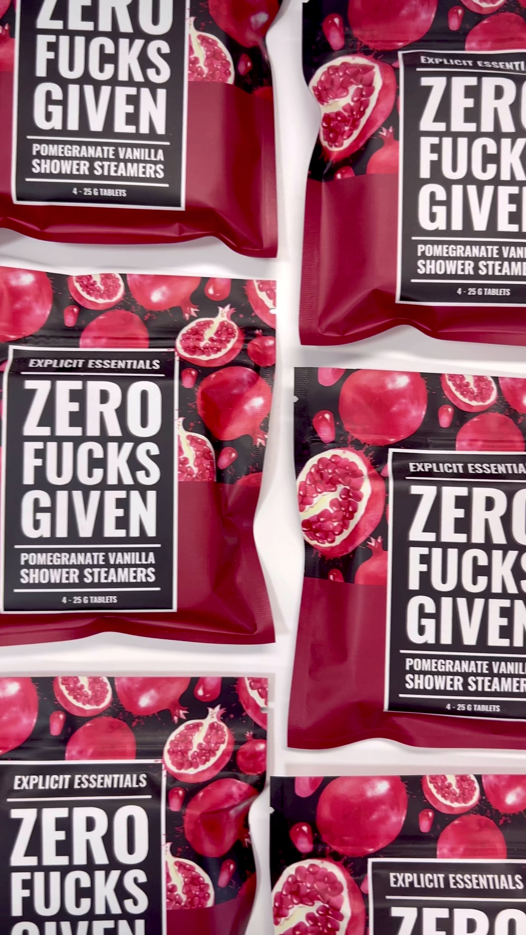 Zero Fucks Given Shower Steamer – Explicit Essentials