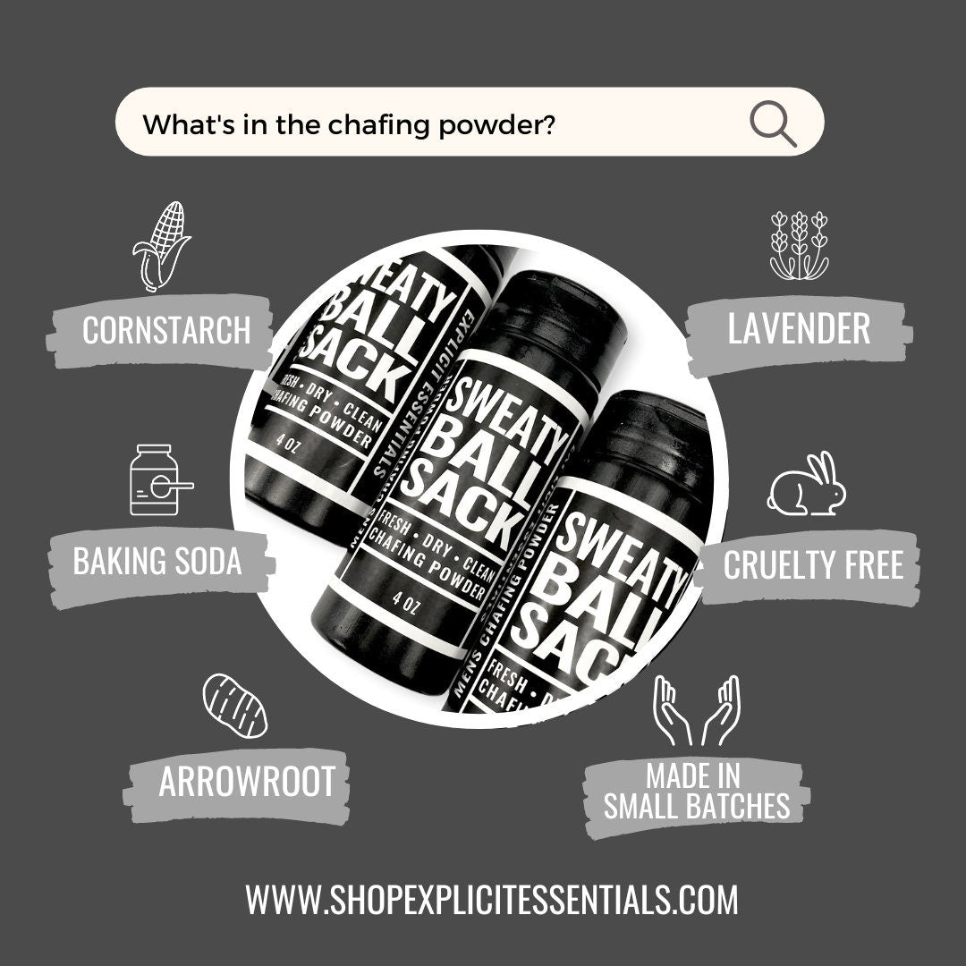 Sweaty Ball Sack Chafing Powder - Chafing Powders