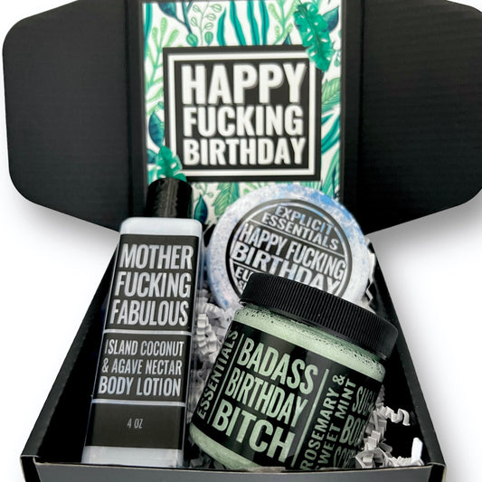 Happy Fucking Birthday Gift Box - Green
